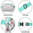 thumbnail image 5 of Pink Christmas Santa and Tree Pattern Cute Fanny Packs for Women,Travel Waterproof Crossbody Fanny Bags Waist Purse for Women Anti Theft Adjustable Strap for Running Travel Cycling, 5 of 6