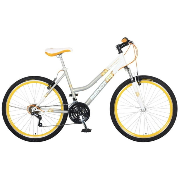 Bicicleta Benotto Madeira R26 21v Mujer Suspensión Delantera Plateado