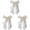 Beige*3, variant on French Silky Bow Curtain Tiebacks, Lace Ribbon Curtain Holdbacks with Decorative Bow Design, No Drill Curtain Accessories for Bedroom, Living Room, Window & Wedding Decor