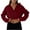 02 Red, variant on zfwon Women Hoodie Jacket Cropped Sweatshirts Y2K Streetwear Hoodies Full Zip Up Ladies Plain Hooded Sweatshirt Long Sleeve Pullover Lightweight Soft Solid Color Jacket Athletic Top