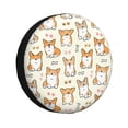 thumbnail image 2 of Balery Cartoon Corgi Tire Covers - Tough Tire Wheel Protector for Truck, SUV, Trailer, Camper, RV -15 inch, 2 of 8