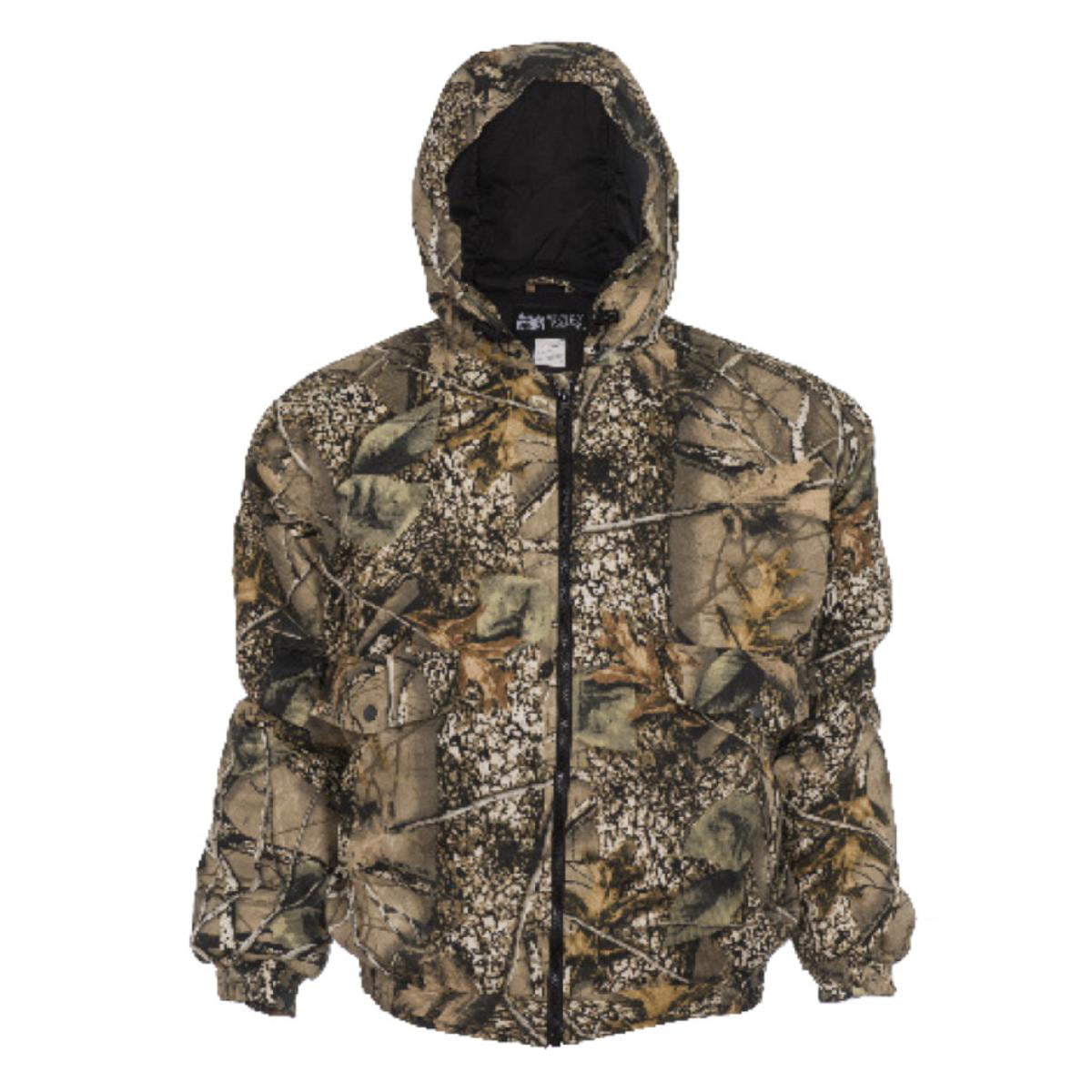 Insulated Hooded Hunting Jacket, Burly Camo Tan, L - Walmart.com