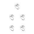 thumbnail image 3 of Anillo de hoja Jumpingount para mujer Aleación de Zinc Oro, 3 of 6