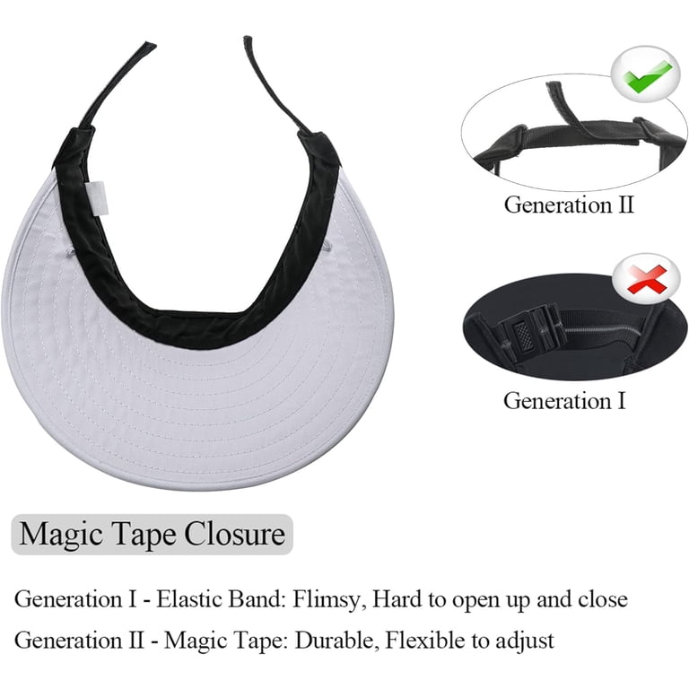 Wide Brim Sun Visor Hat for Women, UPF50+ Seamless Sun Hats  display picture 1