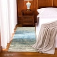 thumbnail image 4 of "Subrtex Modern Area Rugs Soft Anti-Stain Durable Carpets (2'×6',Blue White)", 4 of 7