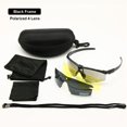 thumbnail image 5 of Polarized Military Sunglasses Ballistic Army Goggles Men Frame 3/4 Lens Combat War Game Eyeshields, 5 of 5