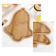 thumbnail image 6 of Christmas Wood Serving Tray, Christmas Tree Shaped Wooden Platter, Charcuterie Board, 10.98 x 8.46 Inches Food Dish Plate, Table Serving Platter for Christmas Charcuterie Cheese Dessert Fruit, 6 of 9