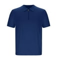 thumbnail image 6 of Felirenzacia Men’s Quick Dry Active Polo Shirt, Short Sleeve Workout Performance Golf Top, Navy,XL, 6 of 8