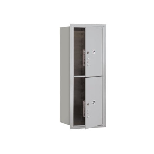 4C Horizontal Mailbox (Includes Master Commercial Locks) - 10 Door High Unit (37 1/2 Inches) - Single Column - 2 PL5s - Aluminum