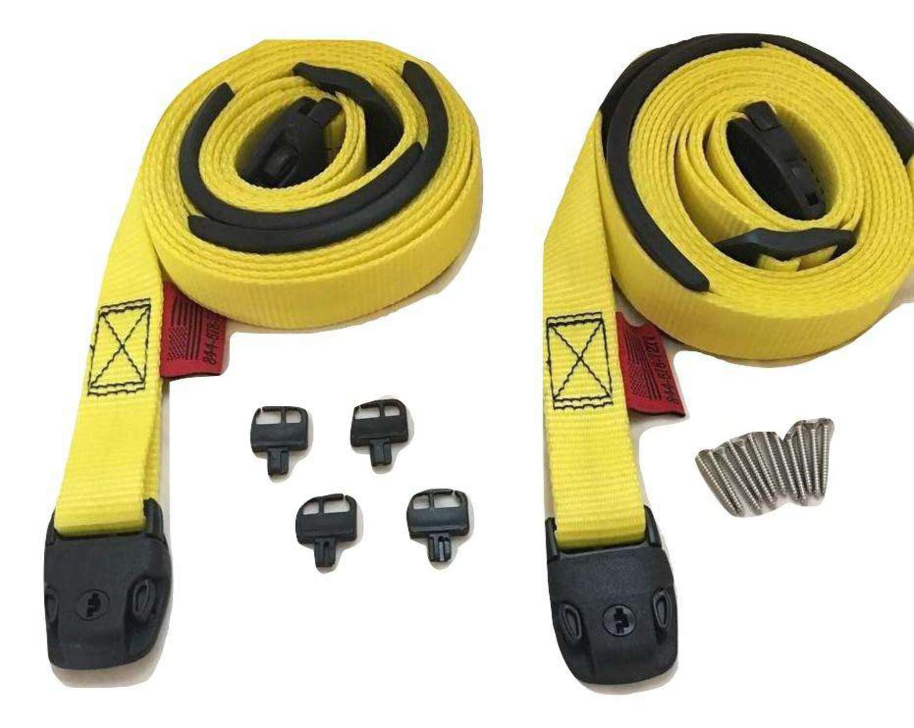 Spa Cover Hot Tub Wind Strap Complete Kit Nexus Locks | YELLOW Size: 12 Ft Yellow