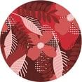 thumbnail image 1 of Ahgly Company Machine Washable Indoor Round Transitional Red Area Rugs, 7' Round, 1 of 1