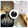 thumbnail image 5 of Uxcell K9 Crystal Octagon Beads 2 Holes Pendants, 60 Pack 14mm Chandelier Prisms Hanging Beads Black, 5 of 6