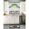 thumbnail image 2 of Golden Delicious - Printed Tier & Swag Window Curtain Set - 57x36 - Ice Blue, 2 of 2