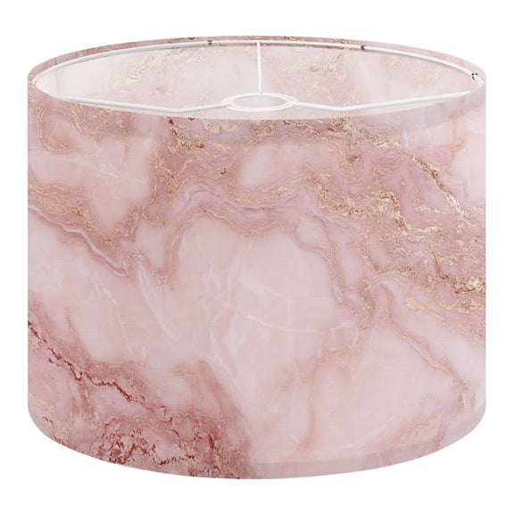Linen Drum Lampshades rose gold marble wall texture for design art work seamless 13"x13"x10" Light Shade for Table Lamps Floor Lamps Drum Lamp Shades Lampshade Replacement Assembly Required