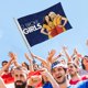 thumbnail image 4 of 2 Broke Girls Bandera impresa con temática, regalo perfecto para fanáticos, amigos y familiares, y adecuada para actividades al aire libre e interiores, decoraciones de fiesta. 90 cm × 150 cm., 4 of 6