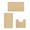 Khaki, variant on Hiroekza Memory Foam Bath Mat Set Bathroom Rugs Sets 3 Piece Toilet Mats Soft Comfortable Water Absorption NonSlip Thick Machine Washable Easier To Dry Clearance