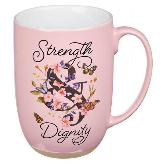 Christian Art Gifts 21827X 15 oz Ceramic Coffee Mug, Strength & Dignity