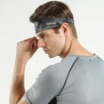 thumbnail image 3 of PRAETER Men's Ice Silk Sports Headband Outdoor Cycling Running Breathable Breathable Yoga Fitness Headband, 3 of 7