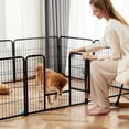 thumbnail image 5 of Gianna Metal Dog Playpen, 24 inch Height 8 Panels Pet Fence, Foldable Dog Pen for Indoor Outdoor, 5 of 8