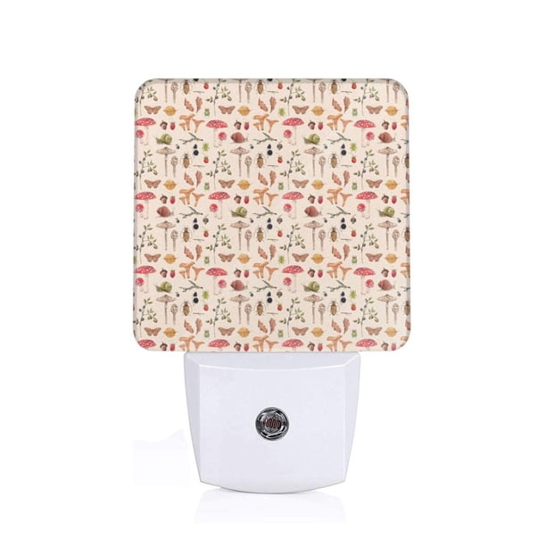 Balery Autumn Luz Nocturna LED con Sensor Automático, Enchufe con Sensor Crepuscular, Luz Suave de 0.5W para Dormitorio, Pasillo, Baño-EU