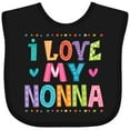 thumbnail image 3 of Inktastic I Love My Nonna Baby Clothes Girls Baby Bib, 3 of 4