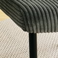 thumbnail image 6 of 2Pcs 4Pcs/Set Modern Turquoise Simple Dining Chair Fabric Upholstered Chairs Home Bedroom Stool Back Dressing Chair Black Metal Legs(set Of 2), 6 of 17