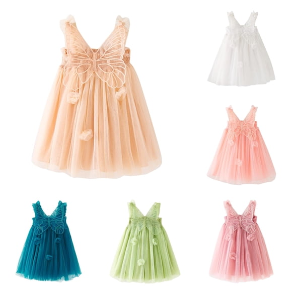 Toddler Girls Sleeveless Holiday Party Mesh Dress Dance Party Dresses Teal Toddler Dress
