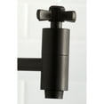 thumbnail image 3 of Kingston Brass KS8100ZX Millennium Wall Mount Pot Filler Kitchen Faucet, Matte Black, 3 of 5