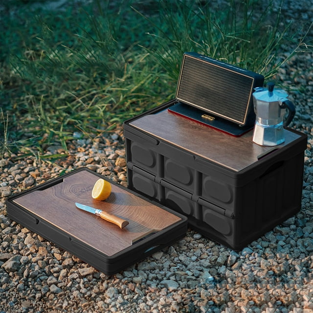 Amzcrzy Storage Box, Storage Rack, Office Outdoor Portable Storage Box- Foldable Multifunctional Storage Box- Removable Tarpaulin- For Camping Picnic- Car Storage- Home Storage Travel Organiser