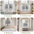 thumbnail image 6 of Eucalyptus Grey Tier Curtains, Vintage Bottle Succulents Flower Stripes Light Filtering Kitchen Curtains, 2Pcs Rod Pocket Half Window Treatments Panels for Sink Cafe Cabinet Basement 27.5x45 Inches, 6 of 9