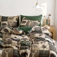 thumbnail image 3 of Set de edredón Wake In Cloud Rustic Cabin Christmas King, 3 of 7