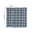 thumbnail image 5 of Efavormart 2 Panels White/Navy Blue Polyester Chevron Design Thermal Insulated Blackout Room Darkening Grommet Top Curtain 52"x64", 5 of 9