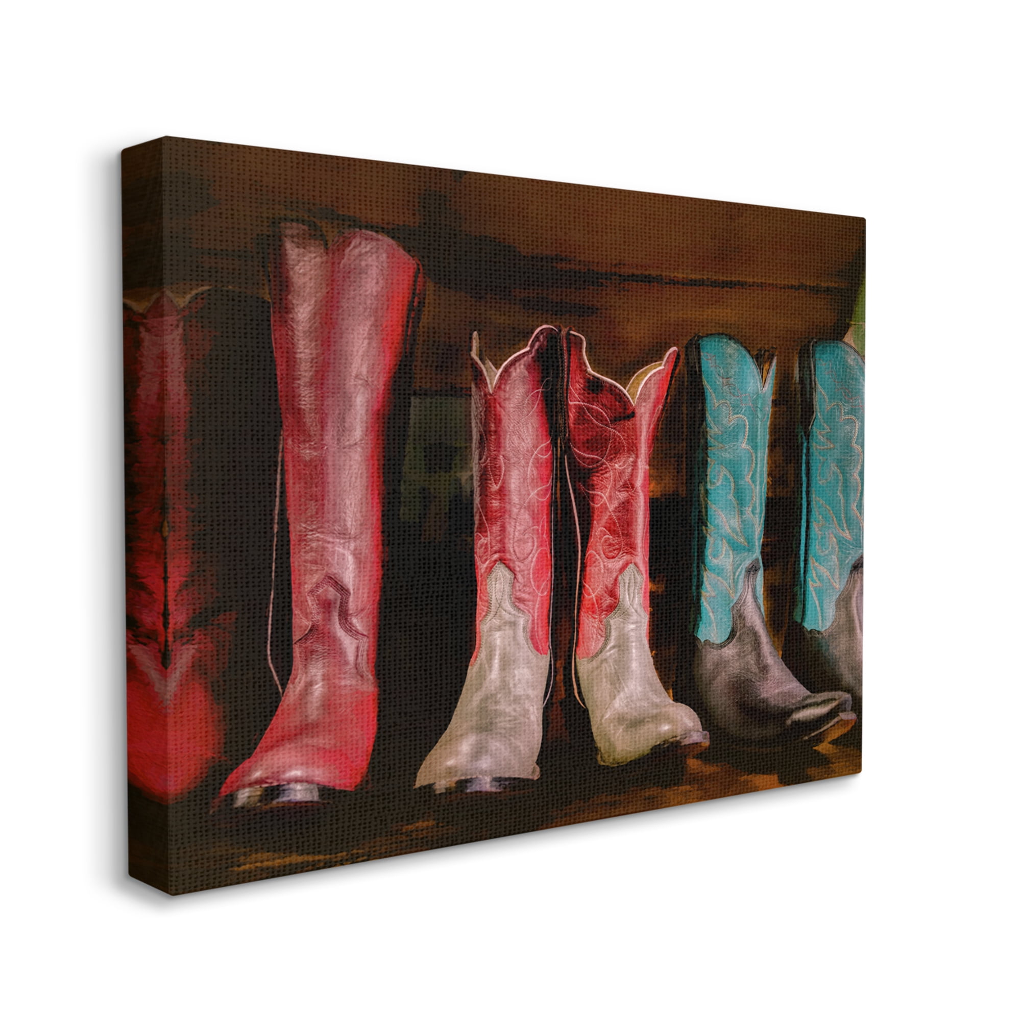 Stupell Industries Cowgirl Boots Photography Beauty & Fashion Photography Gallery Wrapped Canvas Art Print Wall Art, 40 x 30