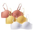 thumbnail image 1 of Female Summer Thin Bra,Dress Wild Bra,Women Bralette,1/2 Cup Bra,Back Closure Bra,Adjustable Strap Bra,Strapless Bra,Wire Free Bra,Thin Mold Cup Bra,Two Wear Bra,3pcs, 1 of 11