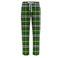 thumbnail image 6 of Zimjoy Green Plaid Sleep Pant for Men Elastic Waist Lounge Flannel Pajama Bottoms Lightweight Drawstring Comfy Pajama Pants Casual Warm Sleepwear Sleep Pant with Pockets, Dark Green L, 6 of 7