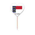 thumbnail image 1 of American State Flag Outline North  Toothpick Flags Heart Lable Cupcake Picks, 1 of 3