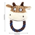 thumbnail image 2 of Cute Plush Squeaky Dog Toy Calf Bear Shape Soft Stuffed Interactive Play for Small Medium Large Dogs Reduce Boredom, 2 of 5