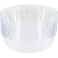 thumbnail image 2 of EcoQuality 16 oz Clear Round Plastic Bowls - Disposable Plastic Soup Bowls, Heavy Duty Salad Bowls, Reusable Soup Bowl, Baby Showers, Weddings, Birthday Party, BPA Free (80), 2 of 3
