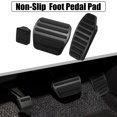 thumbnail image 2 of 3 Piezas Coche Pie Pedal Freno Gas Pedal Almohadilla Reposapiés Negro Unique Bargains, 2 of 6