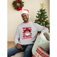 thumbnail image 2 of Howdy Christmas Santa Western Men's Sweatshirt, 2 of 4