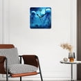 thumbnail image 3 of 12 Inch Wall Clock Battery Operated Silent Clock Decorative for Office, Kitchen, Outdoor, Living Room，Blue Jellyfish Swimming Underwater Ocean Animal Sea Life Exquisite, 3 of 4