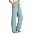 thumbnail image 1 of Timegard Pantalon de Randonnée pour Femmes Séchage Rapide Taille Élastique Ample Léger Extérieur Voyage Golf Pantalon Cargo avec Poches, 1 of 6