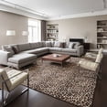 thumbnail image 5 of Ottomanson Non-Slip Area Rug 5' x 7'10" Soft Low Pile Bedroom Accent Rug, Leopard Print Brown, 5 of 11