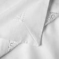 thumbnail image 6 of Violet Linen Splendour Exquisite Macrame Lace Border Pattern, Polyester Embroidered Lace, White, 70 Inch by 144 Inch, Seats 12 to 14 people Tablecloths, 6 of 7