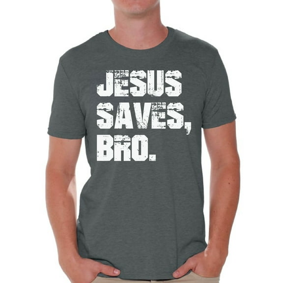 Awkward Styles Jesus Saves Bro T-Shirt for Men Christian Mens Shirts Christian Clothes for Men Jesus Christ is the Lord Christian Birthday Gifts Jesus Shirts Jesus Clothing Jesus Saves Bro Mens Shirt