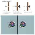thumbnail image 4 of 4 Pcs Flowers Iris Lily Knobs for Kitchen Cabinet Cupboard Dresser Bookcase Drawer Pulls Handles Round Home Decor, 4 of 5