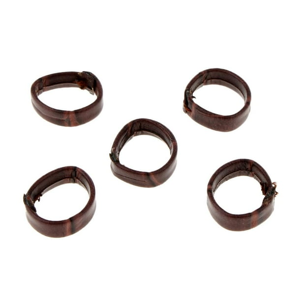 5 Unids Hecho A Cuero De La PU Correa De La Correa Correa De Lazo Titular Retenedor 20 Mm / 22 Mm / 24 20mm , 20mm-24mm 20mm Marrón Oscuro Yinane bucle del retenedor de la correa del reloj