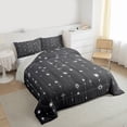 thumbnail image 3 of jejeloiu Constellation Theme Bedding Comforter Set,Stars Print Twin Comforter Sets,Gray White Bedding Set For Teens,Microfiber Bedroom Decor Reversible,2pcs, 3 of 8
