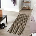 thumbnail image 3 of Braided Dosa Collection Area Rug 2'7"x10' - Black-Natural, 3 of 5