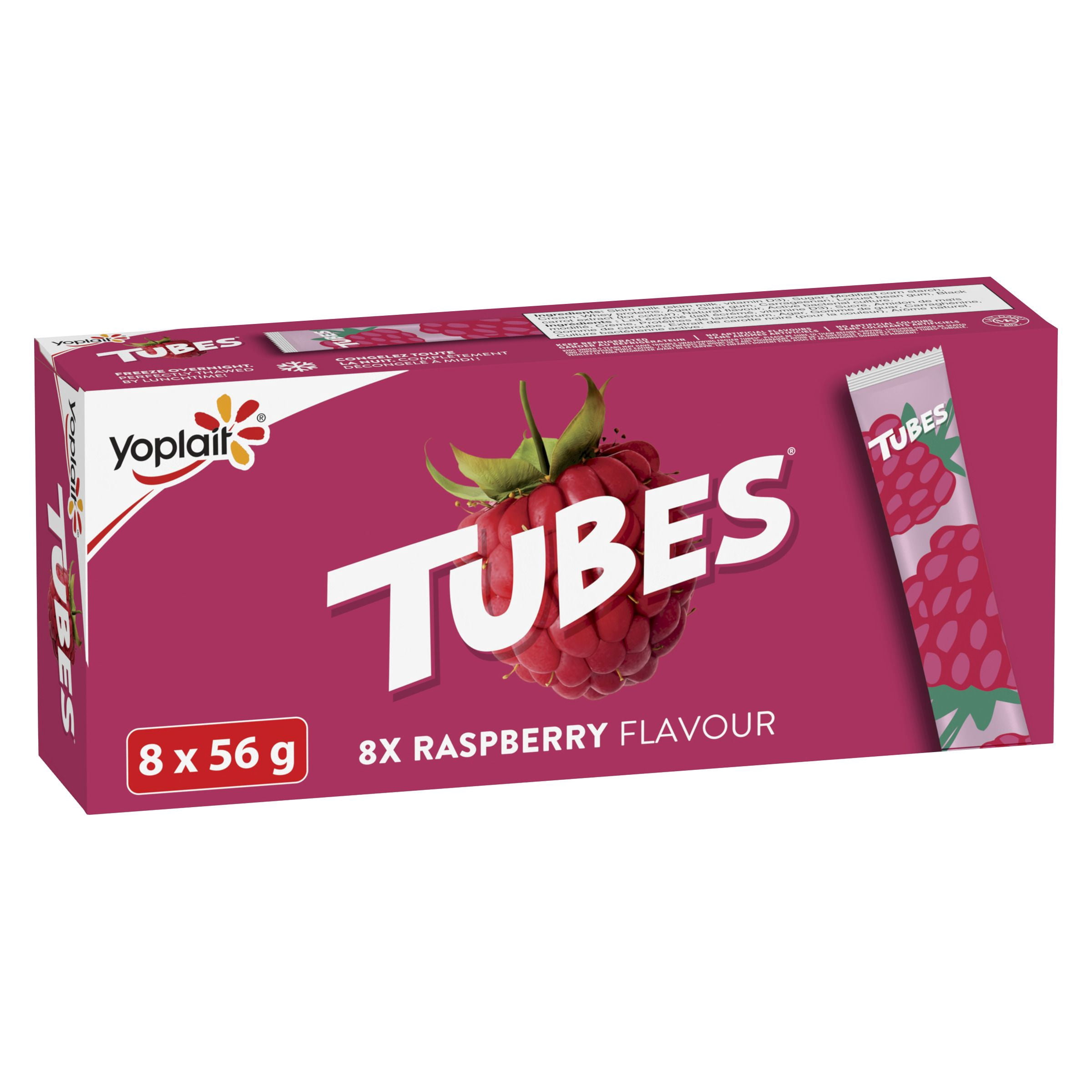 Yoplait Raspberry Flavour Tubes, 448G, 448.000g - Walmart.ca